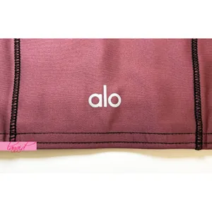 Alo Airlift Redefine Bra Burgundy Truffle Black Padded Sports Bralette Crop Top thumbnail 10
