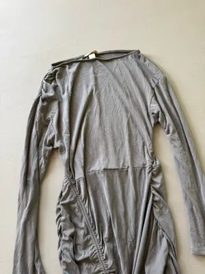 H&M Draped Ruched Drawstring Jersey Maxi Dress thumbnail 4