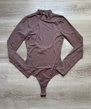 Women’s Long Sleeve Mock Neck Bodysuit thumbnail 1