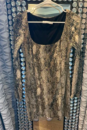 Lush snake print dress thumbnail 1