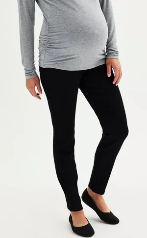 Sonoma Maternity Jeans Over the Belly Jeggings Stretch Denim Distressed Comfortable‎ thumbnail 1