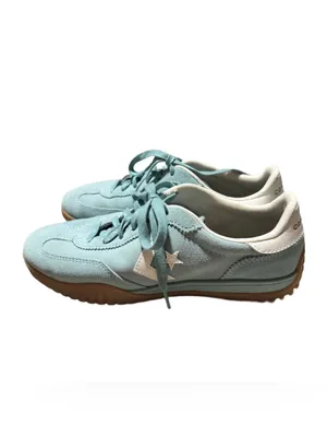 Converse Run Star Trainer Women's 7 Sneaker Vernal Pool Suede Lace Up Sneaker thumbnail 4