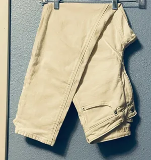 Size 4 American Eagle White Mom Straight Leg Stretch Jeans thumbnail 1