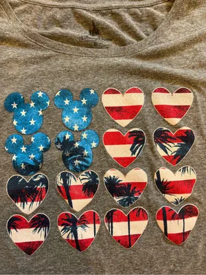 Disney Parks Patriotic Mickey Graphic Tee XL | Americana USA 4th of July Shirt thumbnail 2