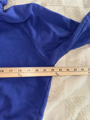 Cobalt Blue Women’s Best‎ Cropped Hoodie with Heart Logo size S thumbnail 5