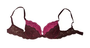 Victoria's Secret Brown & Pink Lace Bra thumbnail 1