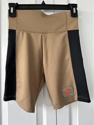 Nike Sportswear Dri-Fit High Waist Bike Shorts Dark Driftwood/Black XS thumbnail 4