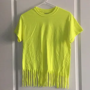 Neon yellow fringe t shirt thumbnail 2