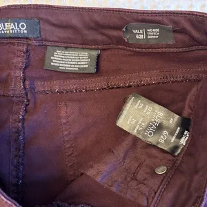 Buffalo David Bitton VALE Women's Size 6 Dark Burgundy Oxblood Skinny Jeans thumbnail 16