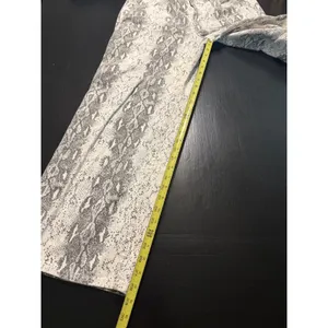 RSQ Womens Snakeskin Print Carpenter‎ Pants Grey White Wide Leg Size 31 thumbnail 3