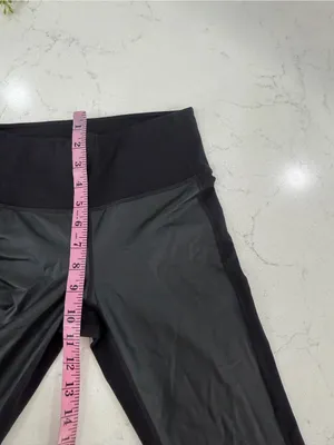 Athleta Black Leggings with Sheer Side Panels thumbnail 5