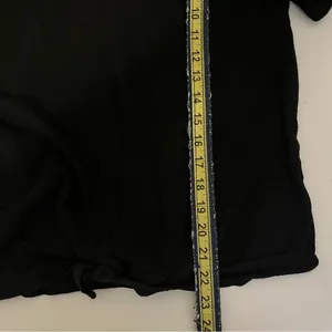 Old Navy Black Tie-Front Cotton T-Shirt – Women’s Medium thumbnail 8