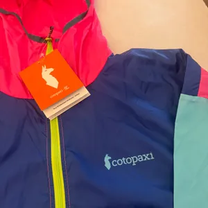 NEW Cotopaxi Teca Windbreaker Women's XS Pink Blue Packable Anorak Half‎ Zip thumbnail 2