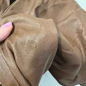 Paper Crown Tan Vegan Leather Leggings Size Small $218 thumbnail 9