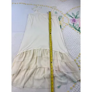 Grace & Lace‎ Cream Ruffle Slip Dress Sleeveless Casual Summer Dress Size S thumbnail 3