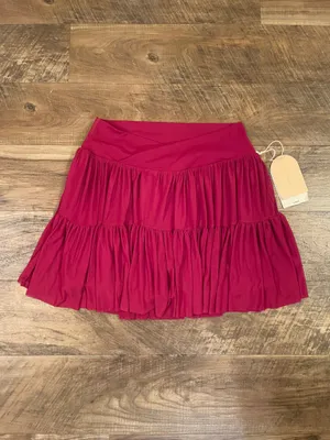 NWT! Blogilates Target X Popflex Viral Taylor Swift Ballerina Skort Burgundy Size Large thumbnail 4