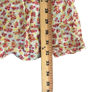 Reformation Rebekah Yellow Floral Mini Dress Sz M Feminine Summer Cute‎ thumbnail 5