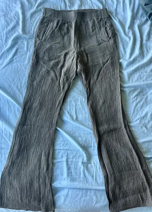 Zara crinkle flare pants thumbnail 1