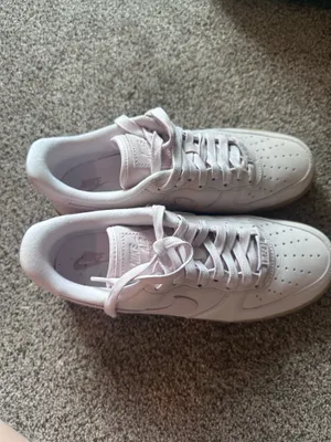 Nike air light pink Air Force sneakers women’s size 9.5 thumbnail 2