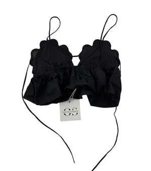 Showpo Oscar Street - Alberta Top with Rhinestone Detail in Black and Silver thumbnail 4