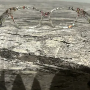Floral Clear Frame Glasses Pink thumbnail 5