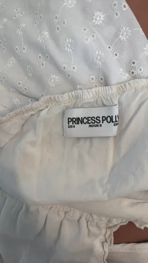 White Princess Polly Dress Flowy thumbnail 3