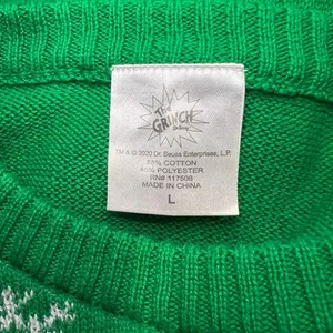 The Grinch Women’s Christmas Sweater Size L thumbnail 4