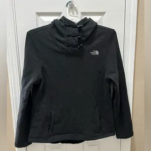 The North Face Womens Jacket Crescent Fleece Hooded Pull Over size XL gray thumbnail 2