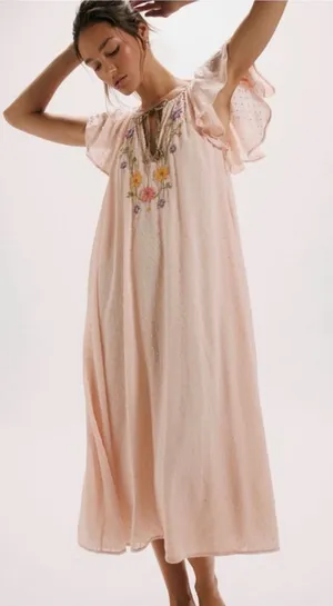 Free People Savannah Rose Midi Dress size small thumbnail 1