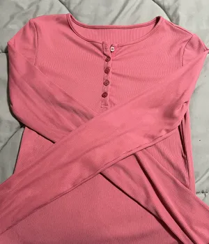 Pink Button Up Top thumbnail 2