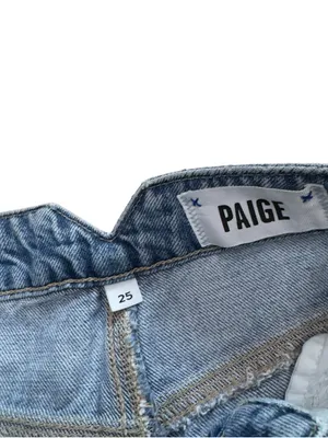 PAIGE Sarah Straight Ankle Jeans Women’s 25 Light Wash High Rise Cropped Denim thumbnail 10