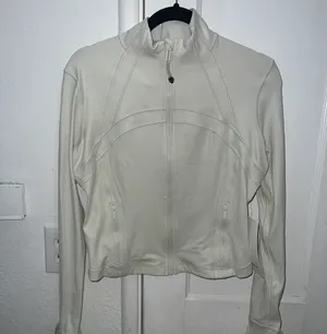 Lululemon Cropped Define Jacket Ribbed Nulu Bone Radiate Transparent Foil thumbnail 5