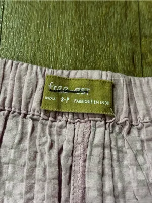 NWOT Free People Free-est Pucker Check Wrap Shorts Pink Size Small thumbnail 2