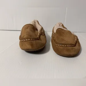UGG SN 1106878 Ansley brown suede sheepskin-lined slippers women size 9 thumbnail 5