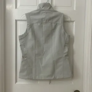 Patagonia Polartec Windbloc Womens Light Gray‎ Vest Jacket Sz S "Sun and Ski" thumbnail 2