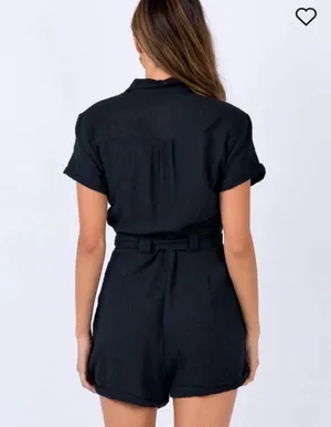 Princess Polly Athens Romper Black thumbnail 4