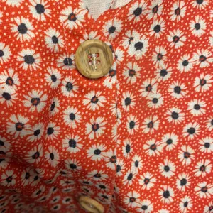 New Zara red button down floral midi dress size S MA thumbnail 2
