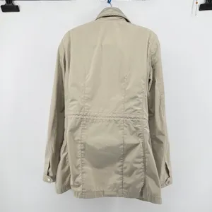 GEOX Respira Womens Beige Utility Jacket Size 8 Breathable Windproof Coat W5220D thumbnail 2
