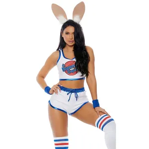 NEW Forplay Space Jam Bunny Lola Bunny Squad Baller Costume Size Large XL thumbnail 4