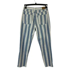 American Eagle Women's Light Blue & White Jeans thumbnail 2