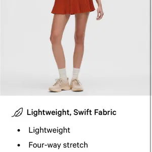 Rust Pleated Mini Skirt thumbnail 3
