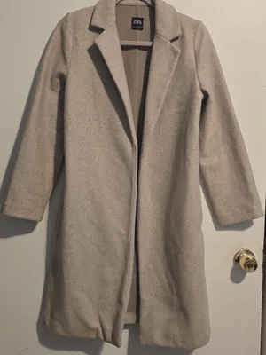 Zara Long Light Beige Trench Coat thumbnail 2