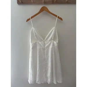 Lulus Mindful Muse White Floral Burnout Skater Mini Dress Size XL Bridal Beach thumbnail 5