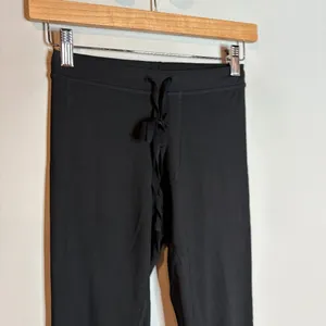 Alo black tie waist leggings thumbnail 2