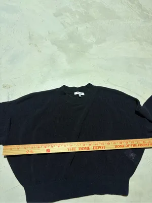 Madewell Black Crewneck Women's Sweater large thumbnail 7