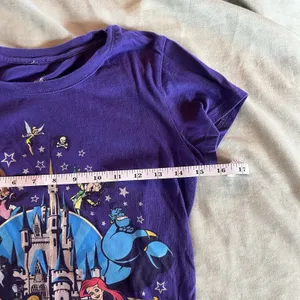 Disney Parks - The Magic Kingdom - Purple T-Shirt - Ladies Cut - Sz Small EUC thumbnail 2
