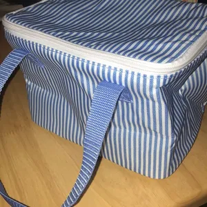Cotton On - New square makeup bag or lunch box in stripe thumbnail 2