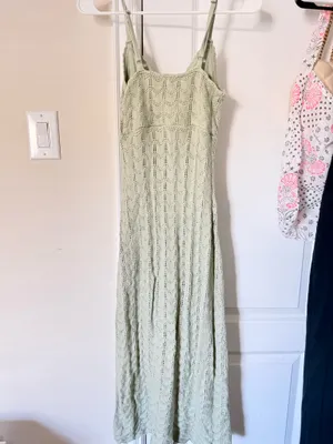 Hollister green knit maxi dress thumbnail 5