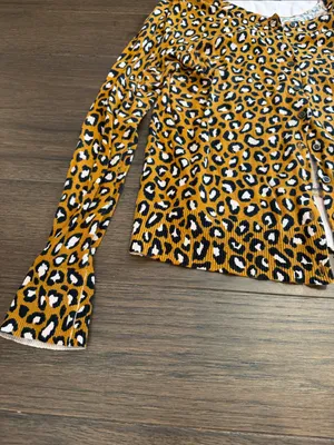 Old Navy Leopard Print Cardigan Size Small - C54-047 thumbnail 4