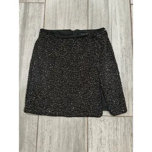 Michael Costello x Revolve Sierra Beaded Mini Skirt Black Size Medium thumbnail 2